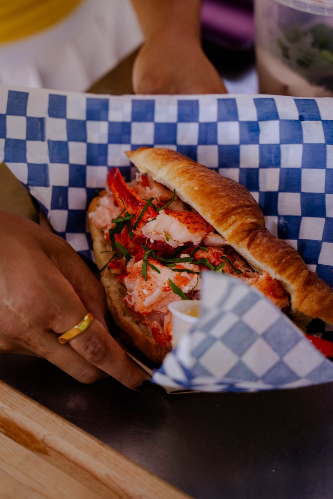 A seafood po boy at Toronto Food and Wine Fest