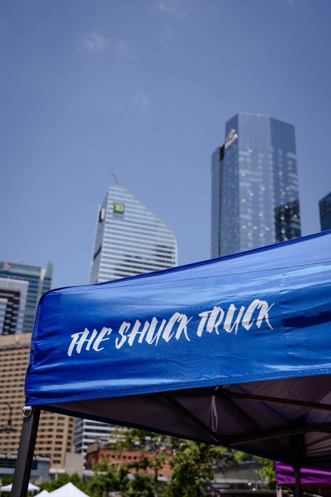 The Shuck Truck tent in downtown Toronto at Food and Wine Fest